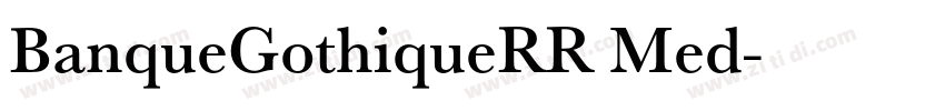 BanqueGothiqueRR Med字体转换